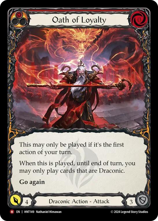 Oath of Loyalty [HNT149] (The Hunted)  Rainbow Foil | Cracking-Singles