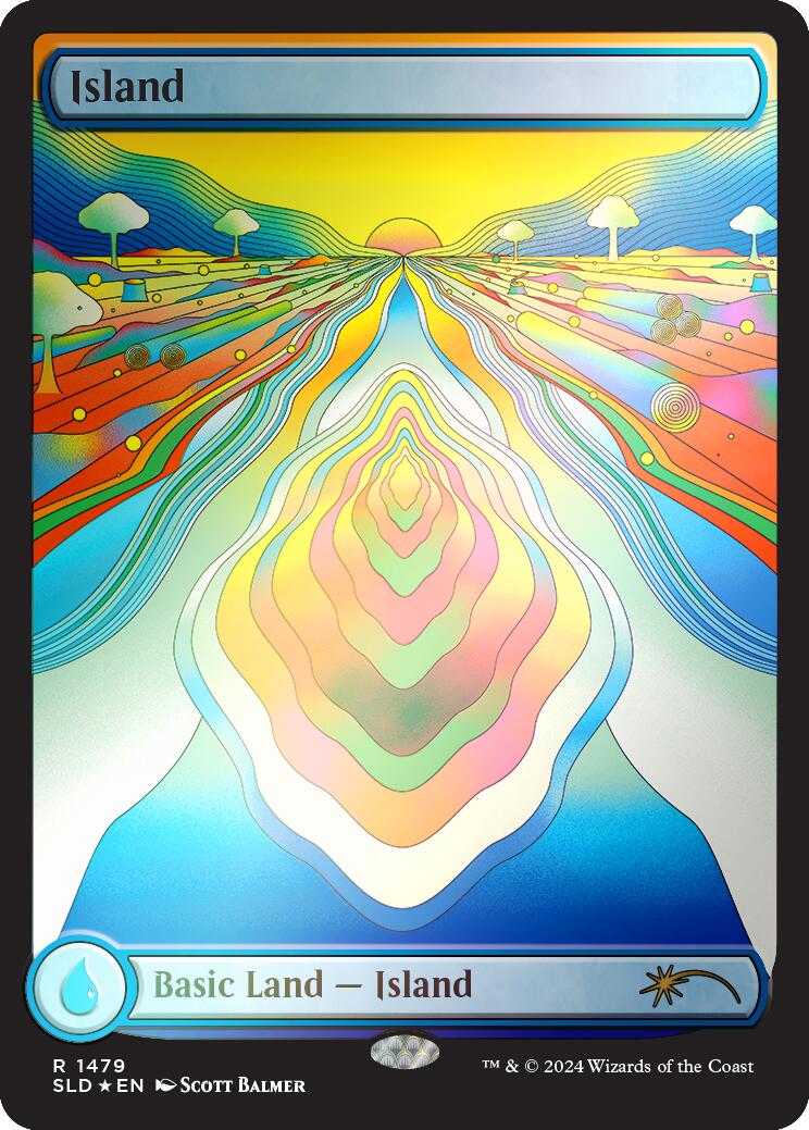 Island (1479) (Rainbow Foil) [Secret Lair Drop Series] | Cracking-Singles