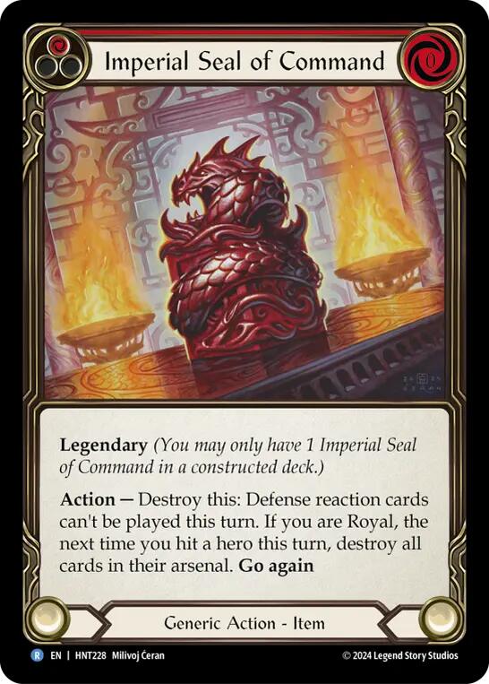 Imperial Seal of Command [HNT228] (The Hunted)  Rainbow Foil | Cracking-Singles