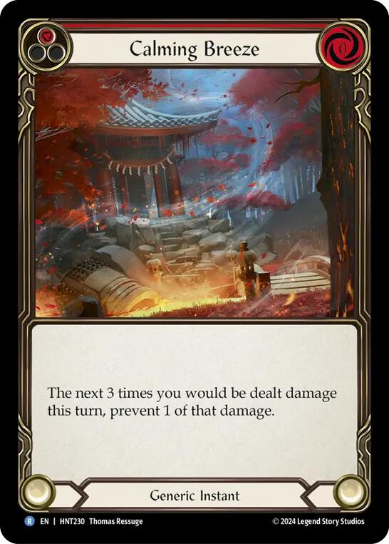 Calming Breeze [HNT230] (The Hunted)  Rainbow Foil | Cracking-Singles