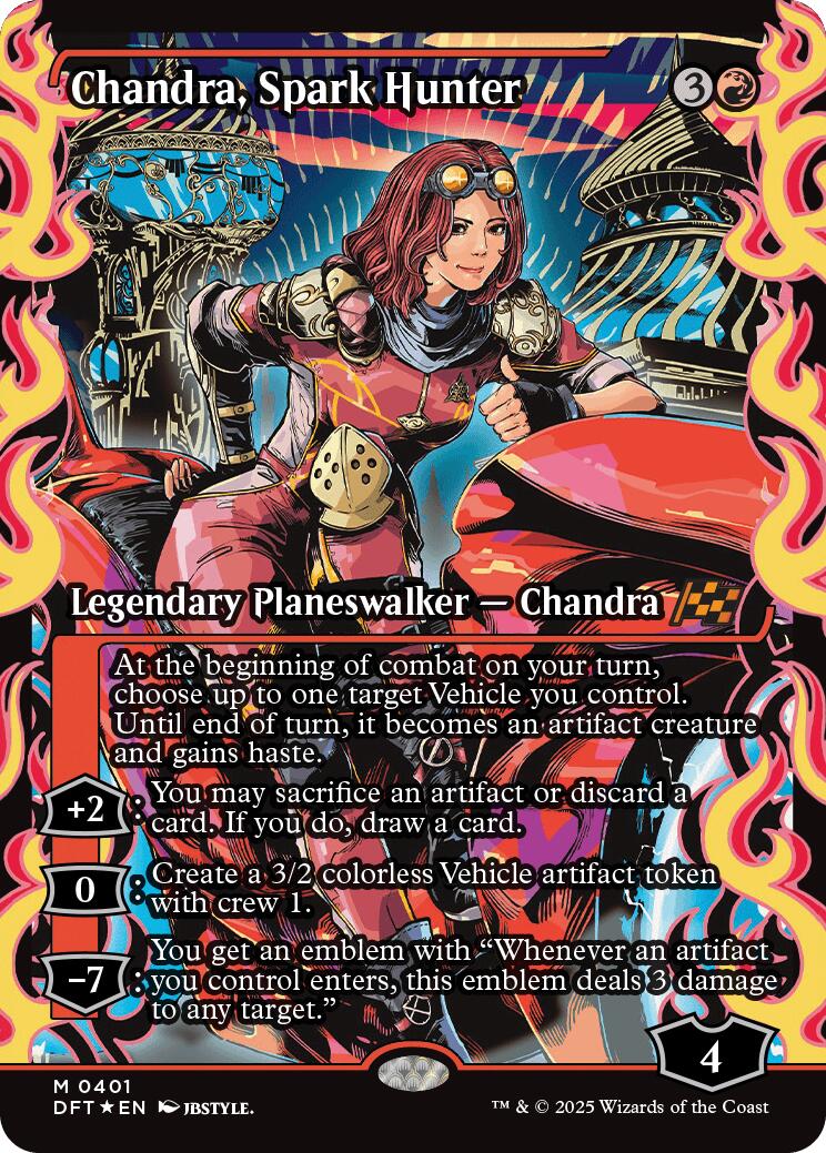 Chandra, Spark Hunter (Showcase) (Japanese) [Aetherdrift] | Cracking-Singles