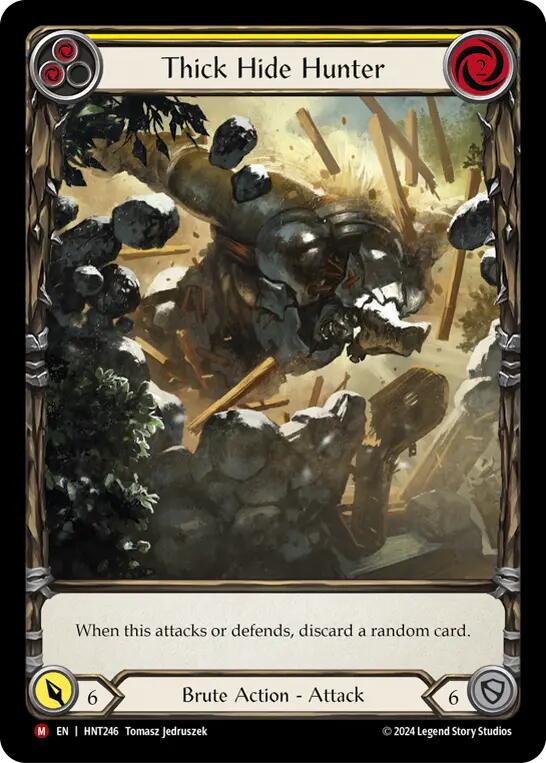 Thick Hide Hunter (Extended Art) [HNT246] (The Hunted)  Rainbow Foil | Cracking-Singles
