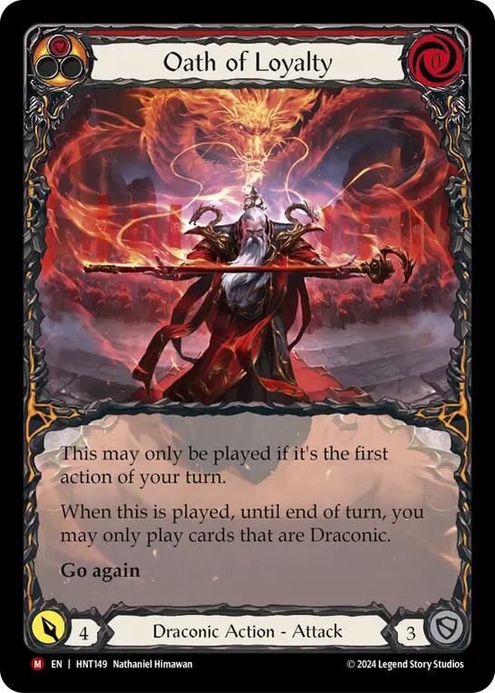 Oath of Loyalty (Extended Art) [HNT149] (The Hunted)  Rainbow Foil | Cracking-Singles