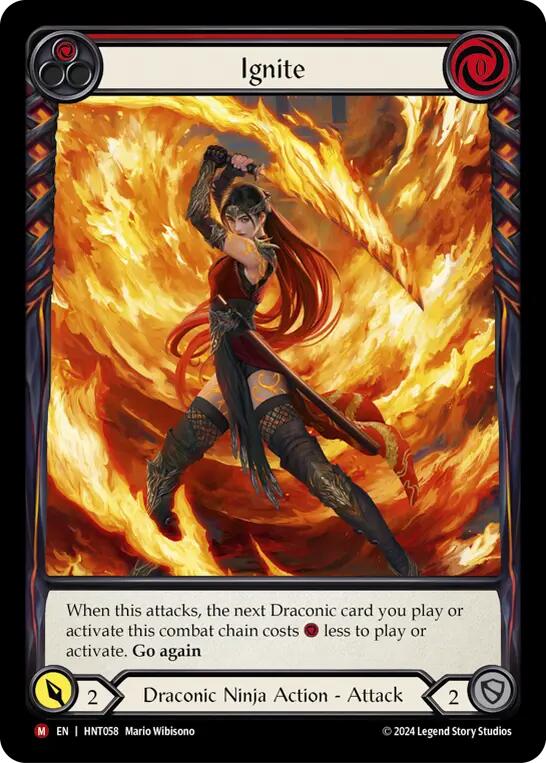 Ignite (Extended Art) [HNT058] (The Hunted)  Rainbow Foil | Cracking-Singles