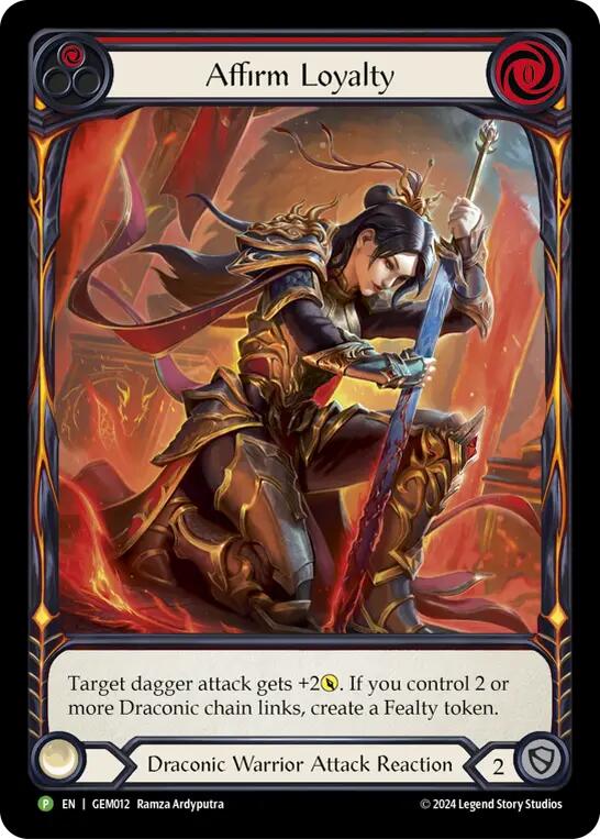 Affirm Loyalty [GEM012] (GEM Pack 1)  Rainbow Foil | Cracking-Singles