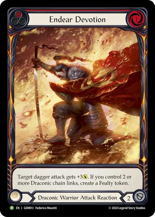 Endear Devotion [GEM013] (GEM Pack 1)  Rainbow Foil | Cracking-Singles