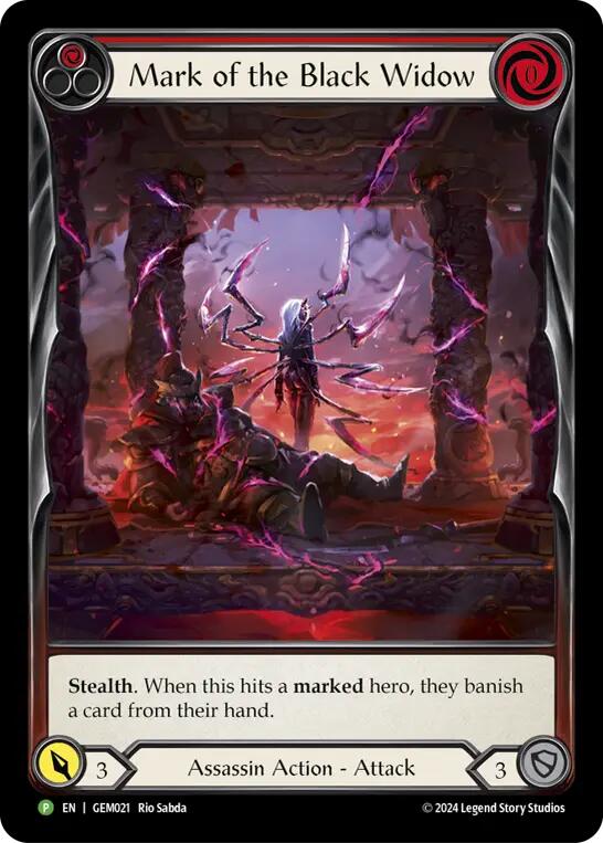 Mark of the Black Widow [GEM021] (GEM Pack 1)  Rainbow Foil | Cracking-Singles