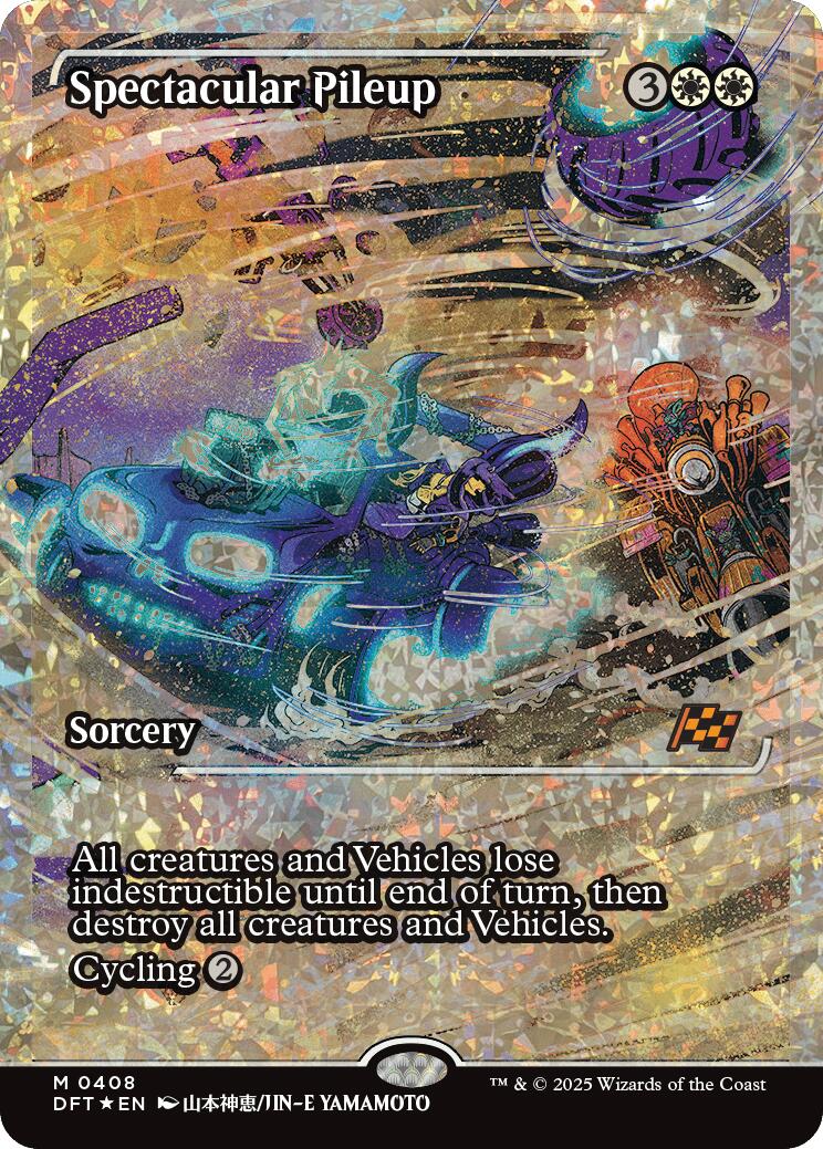 Spectacular Pileup (Showcase Fracture Foil) (Japanese) [Aetherdrift] | Cracking-Singles