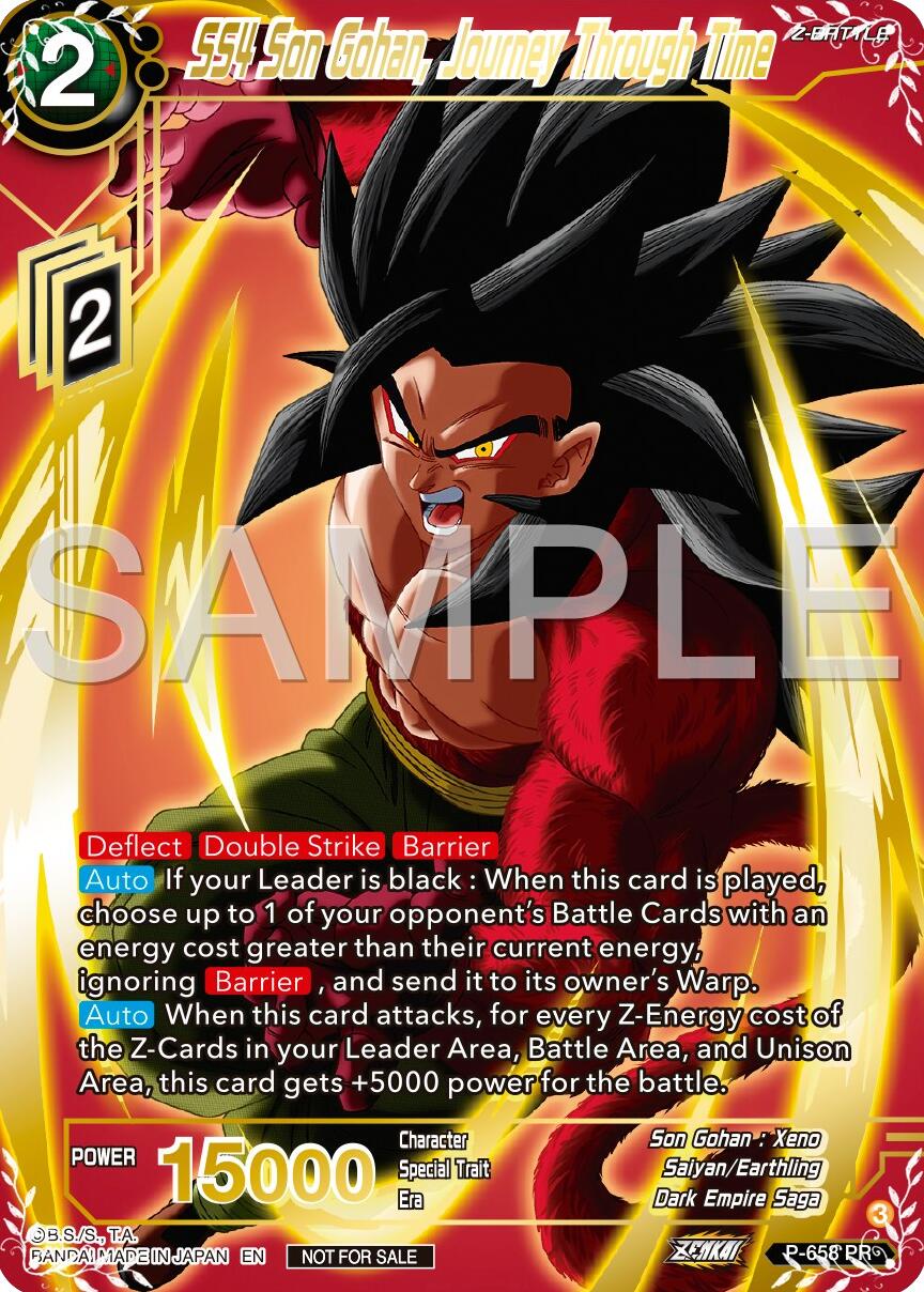 SS4 Son Gohan, Journey Through Time (Gold Stamped) (P-658) [Promotion Cards] | Cracking-Singles