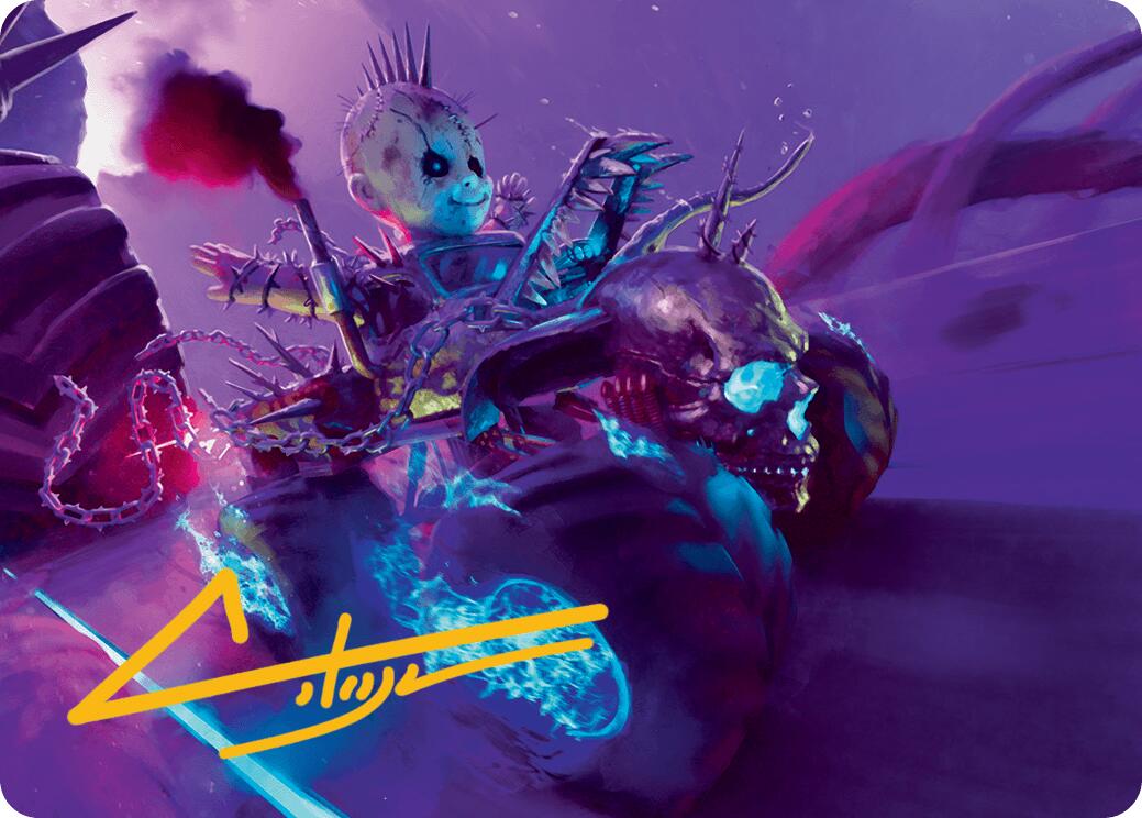 Pactdoll Terror Art Card (Gold-Stamped Signature) [Aetherdrift Art Series] | Cracking-Singles