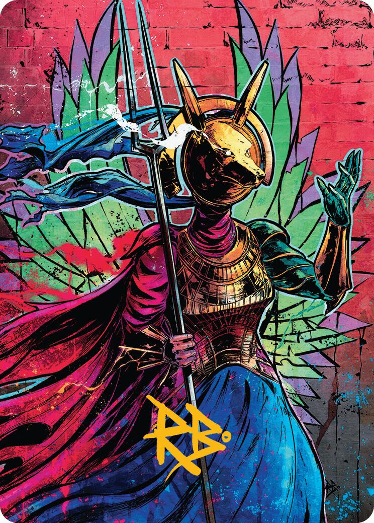 Hazoret, Godseeker Art Card (Gold-Stamped Signature) [Aetherdrift Art Series] | Cracking-Singles