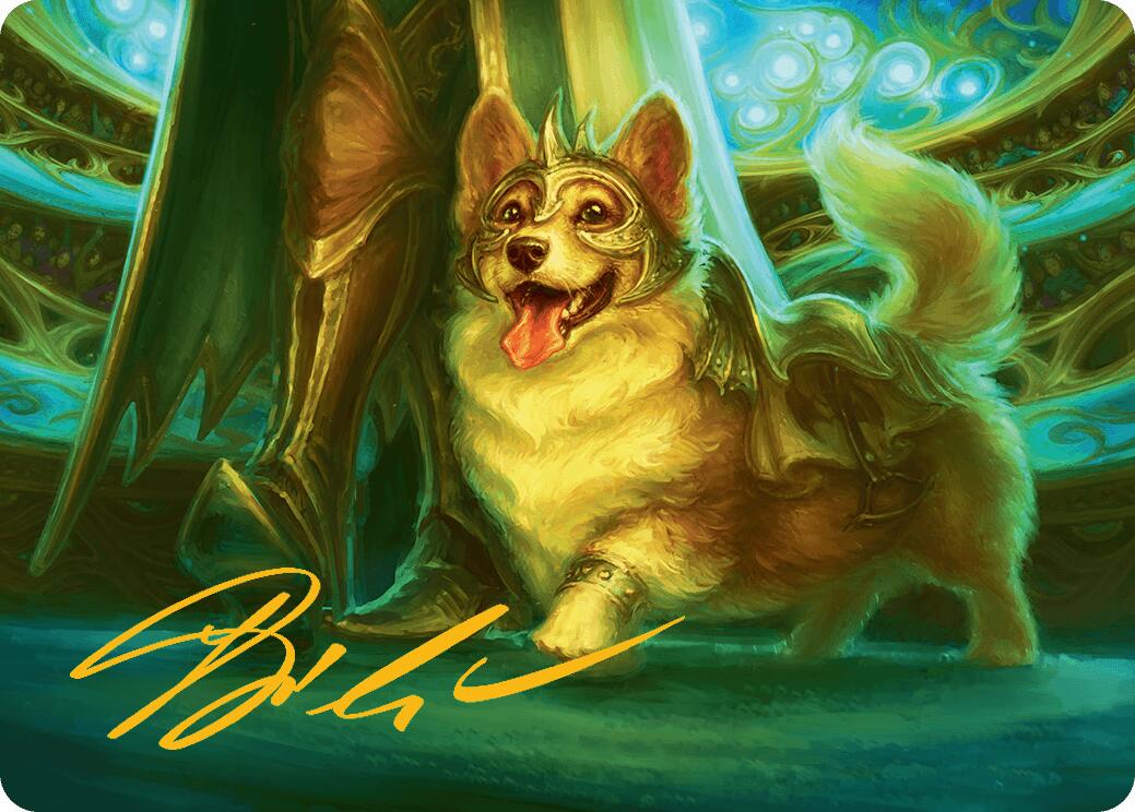 District Mascot Art Card (30/54) (Gold-Stamped Signature) [Aetherdrift Art Series] | Cracking-Singles