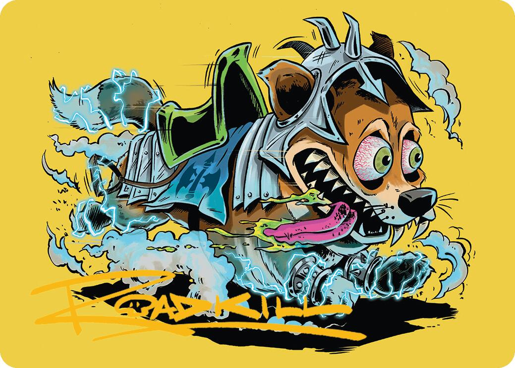 District Mascot Art Card (50/54) (Gold-Stamped Signature) [Aetherdrift Art Series] | Cracking-Singles