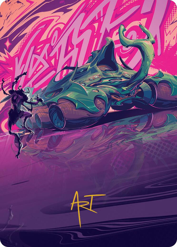 Earthrumbler Art Card (Gold-Stamped Signature) [Aetherdrift Art Series] | Cracking-Singles