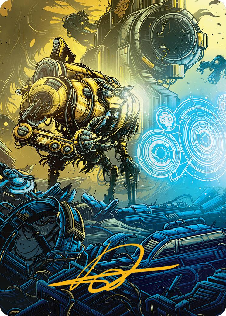 Mendicant Core, Guidelight Art Card (1/54) (Gold-Stamped Signature) [Aetherdrift Art Series] | Cracking-Singles