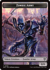 Zombie Army // Zombie Warrior Double-Sided Token [Aetherdrift Tokens] | Cracking-Singles