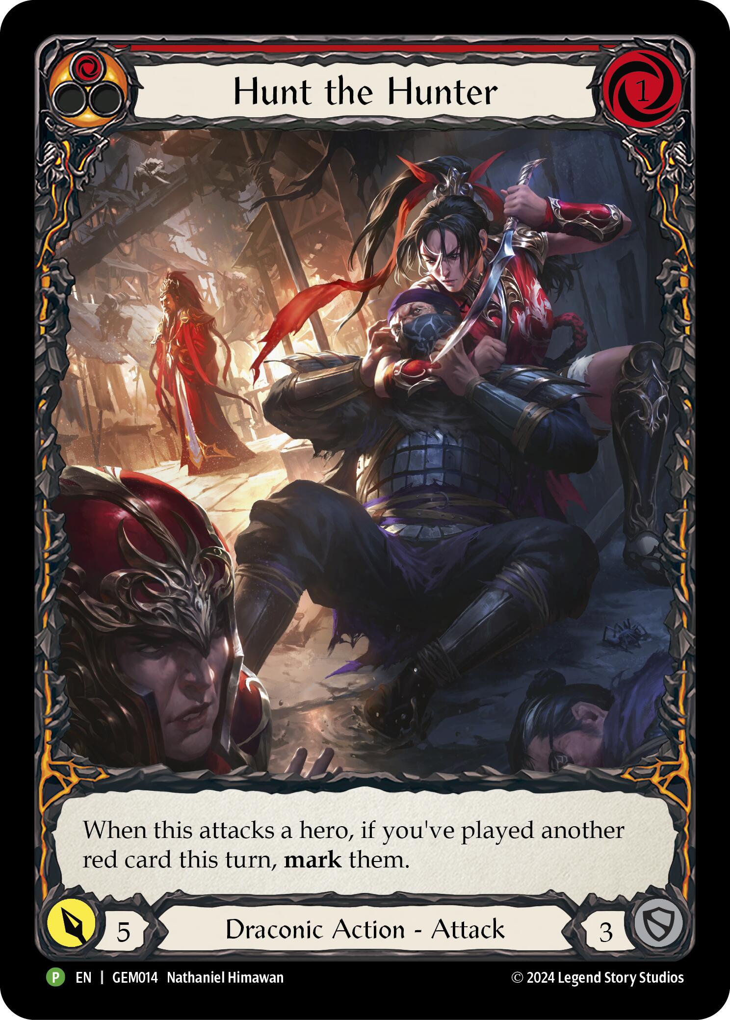 Hunt the Hunter (Red) [GEM014] (GEM Pack 1)  Rainbow Foil | Cracking-Singles