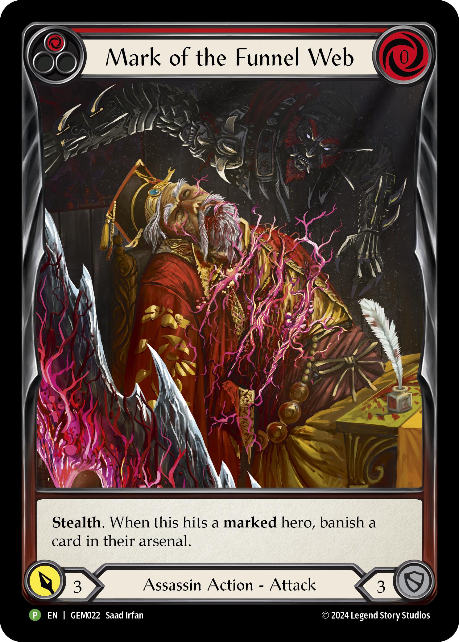 Mark of the Funnel Web (Red) [GEM022] (GEM Pack 1)  Rainbow Foil | Cracking-Singles