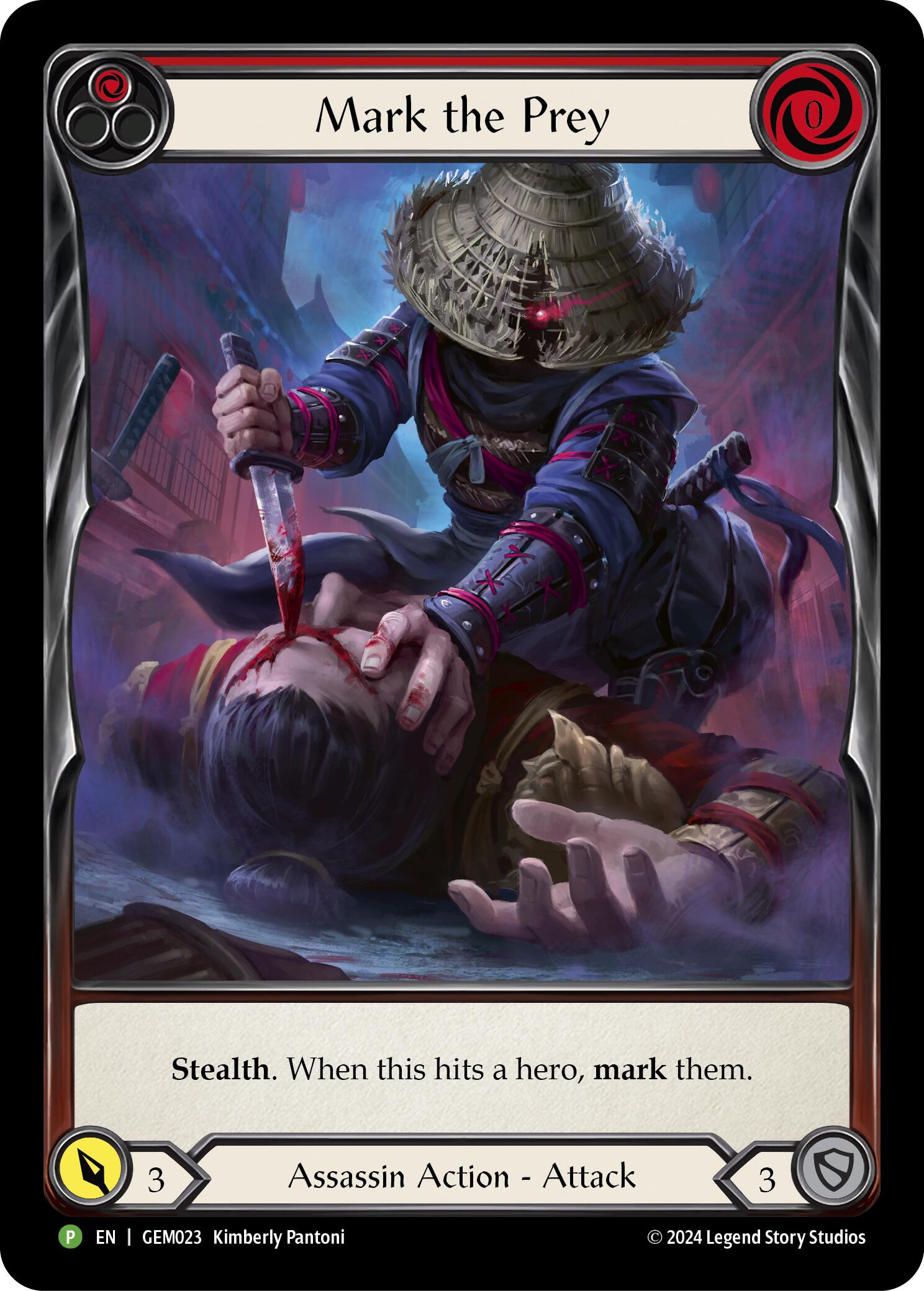 Mark the Prey (Red) [GEM023] (GEM Pack 1)  Rainbow Foil | Cracking-Singles