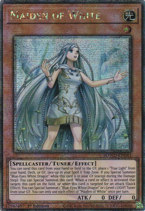 Maiden of White (Quarter Century Secret Rare) [SDWD-EN041] Quarter Century Secret Rare | Cracking-Singles