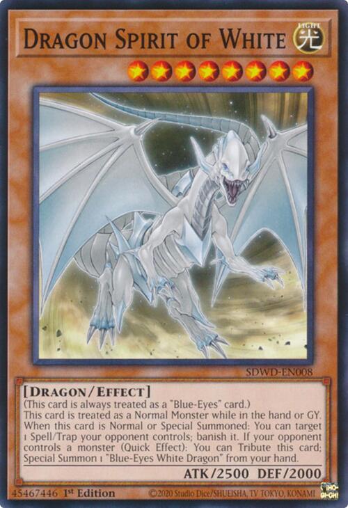 Dragon Spirit of White [SDWD-EN008] Common | Cracking-Singles