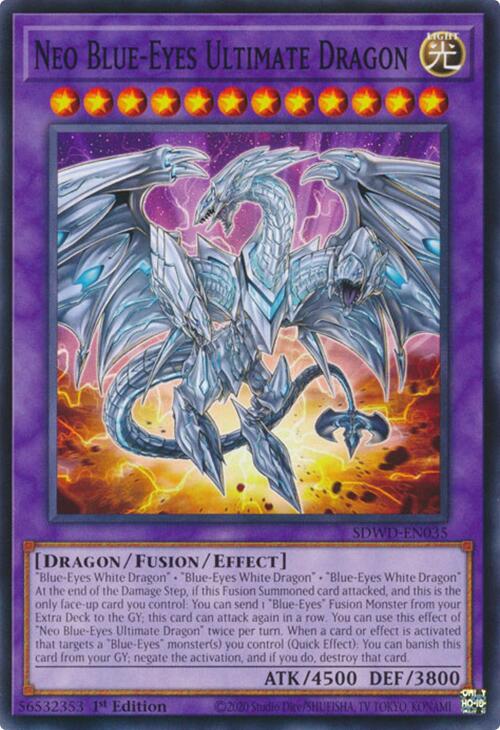 Neo Blue-Eyes Ultimate Dragon [SDWD-EN035] Common | Cracking-Singles