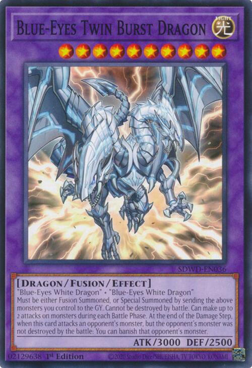 Blue-Eyes Twin Burst Dragon [SDWD-EN036] Common | Cracking-Singles