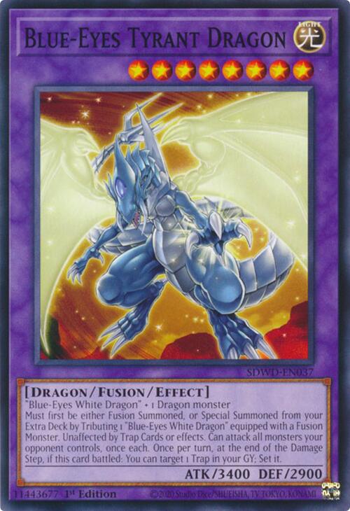 Blue-Eyes Tyrant Dragon [SDWD-EN037] Common | Cracking-Singles