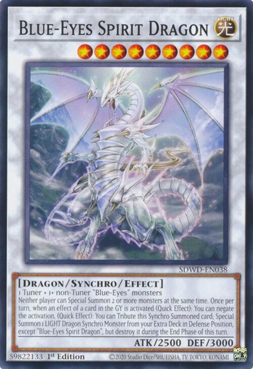 Blue-Eyes Spirit Dragon [SDWD-EN038] Common | Cracking-Singles