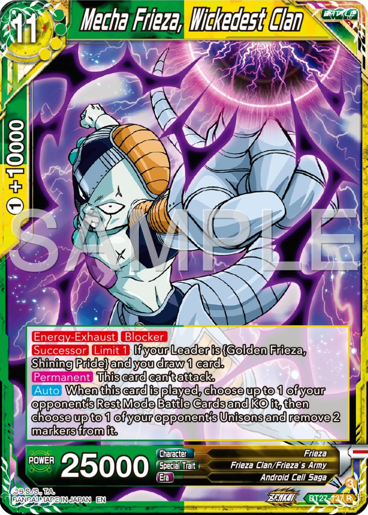 Mecha Frieza, Wickedest Clan (BT27-137) [History of Z] | Cracking-Singles