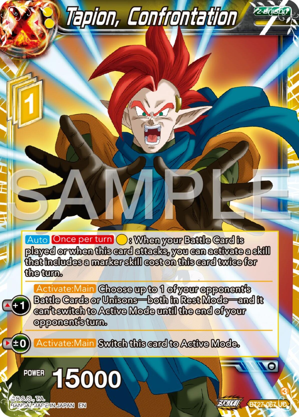 Tapion, Confrontation (BT27-067) [History of Z] | Cracking-Singles
