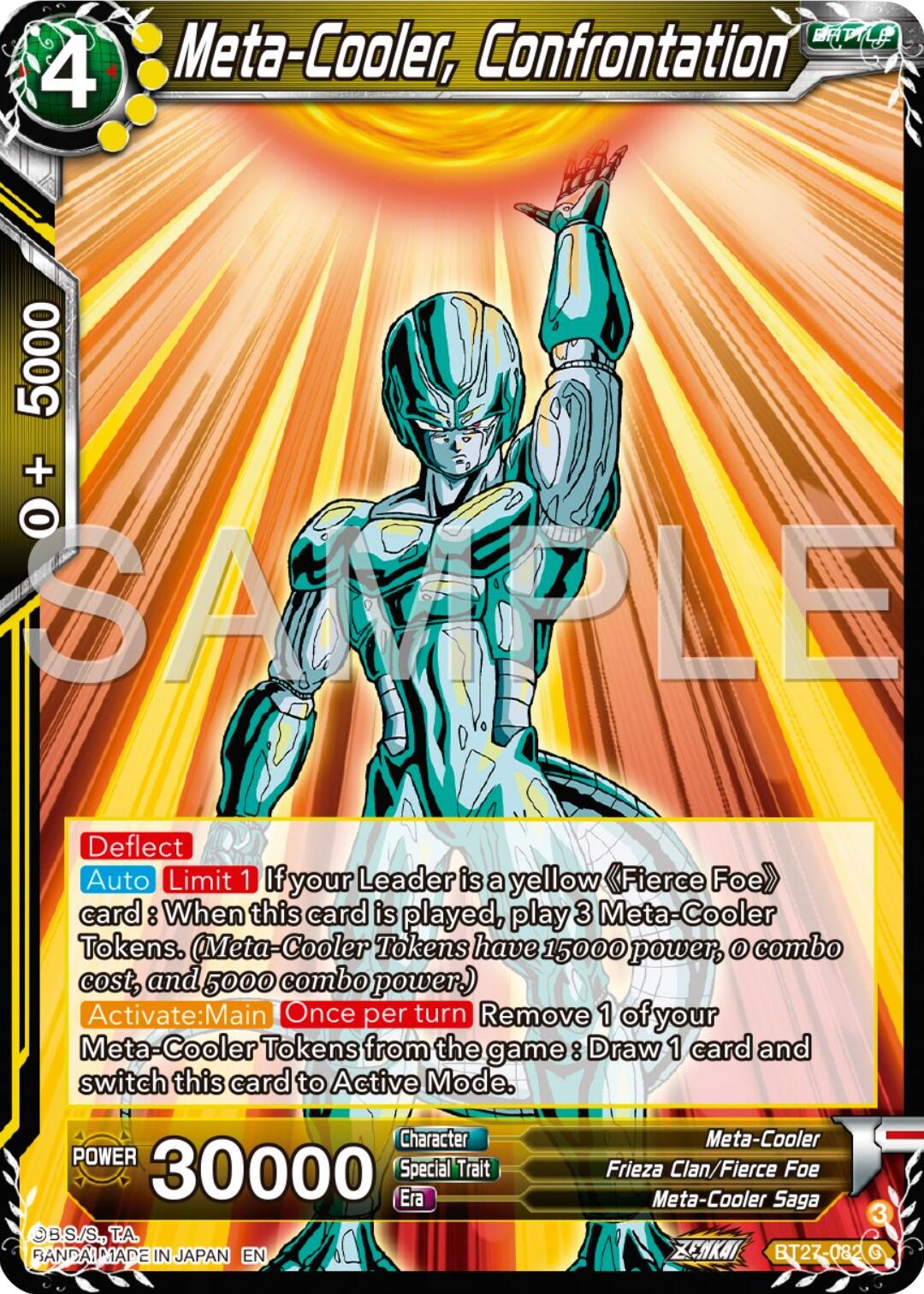 Meta-Cooler, Confrontation (BT27-082) [History of Z] | Cracking-Singles