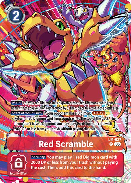 Red Scramble [LM-027] (Alternate Art) [Starter Deck: Protector of Light] | Cracking-Singles