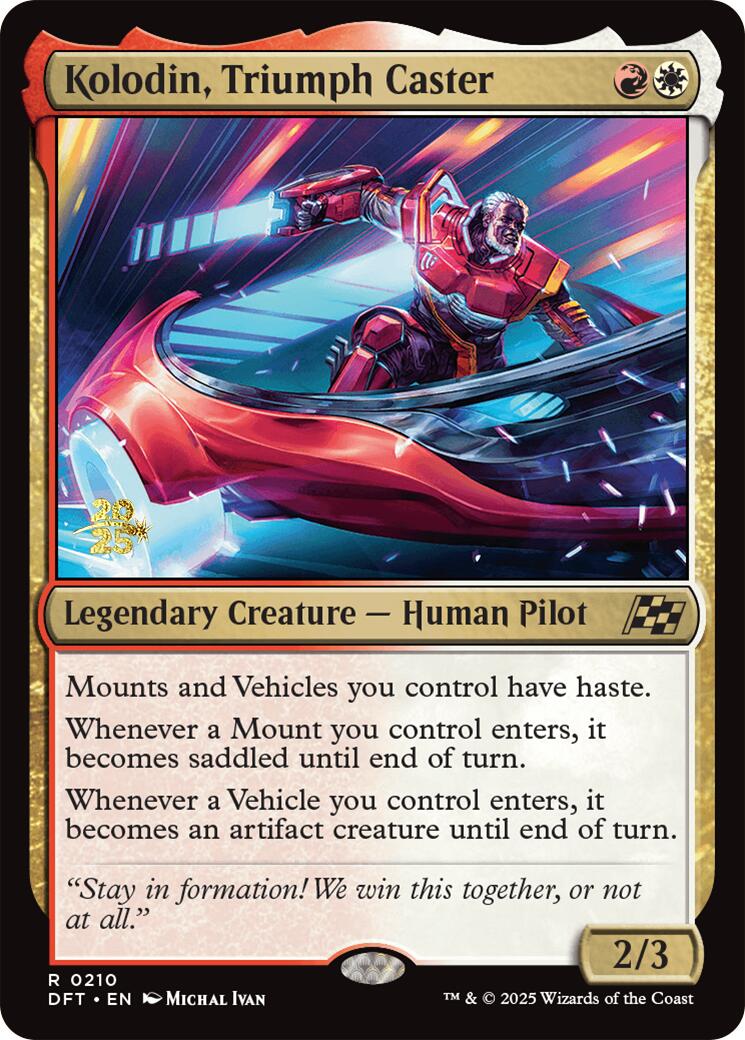 Kolodin, Triumph Caster [Aetherdrift Prerelease Promos] | Cracking-Singles