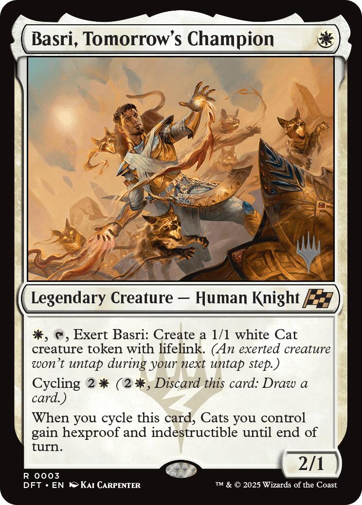 Basri, Tomorrow's Champion (Promo Pack) [Aetherdrift Promos] | Cracking-Singles