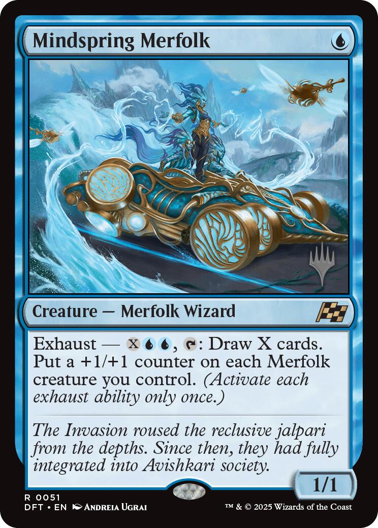 Mindspring Merfolk (Promo Pack) [Aetherdrift Promos] | Cracking-Singles