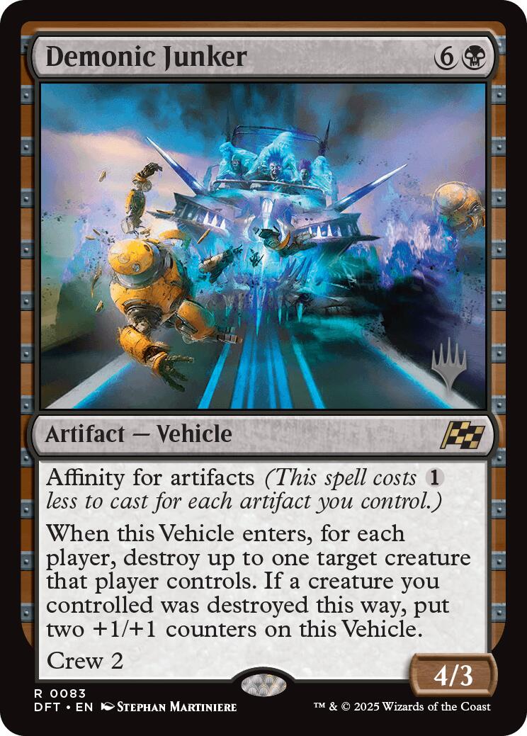 Demonic Junker (Promo Pack) [Aetherdrift Promos] | Cracking-Singles