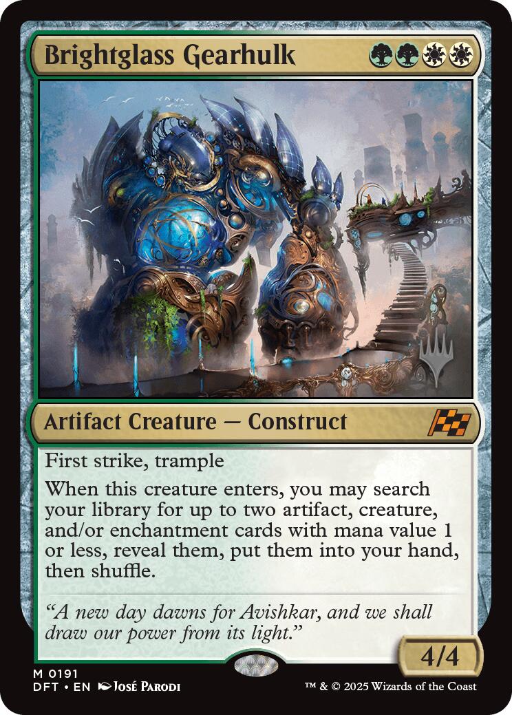 Brightglass Gearhulk (Promo Pack) [Aetherdrift Promos] | Cracking-Singles