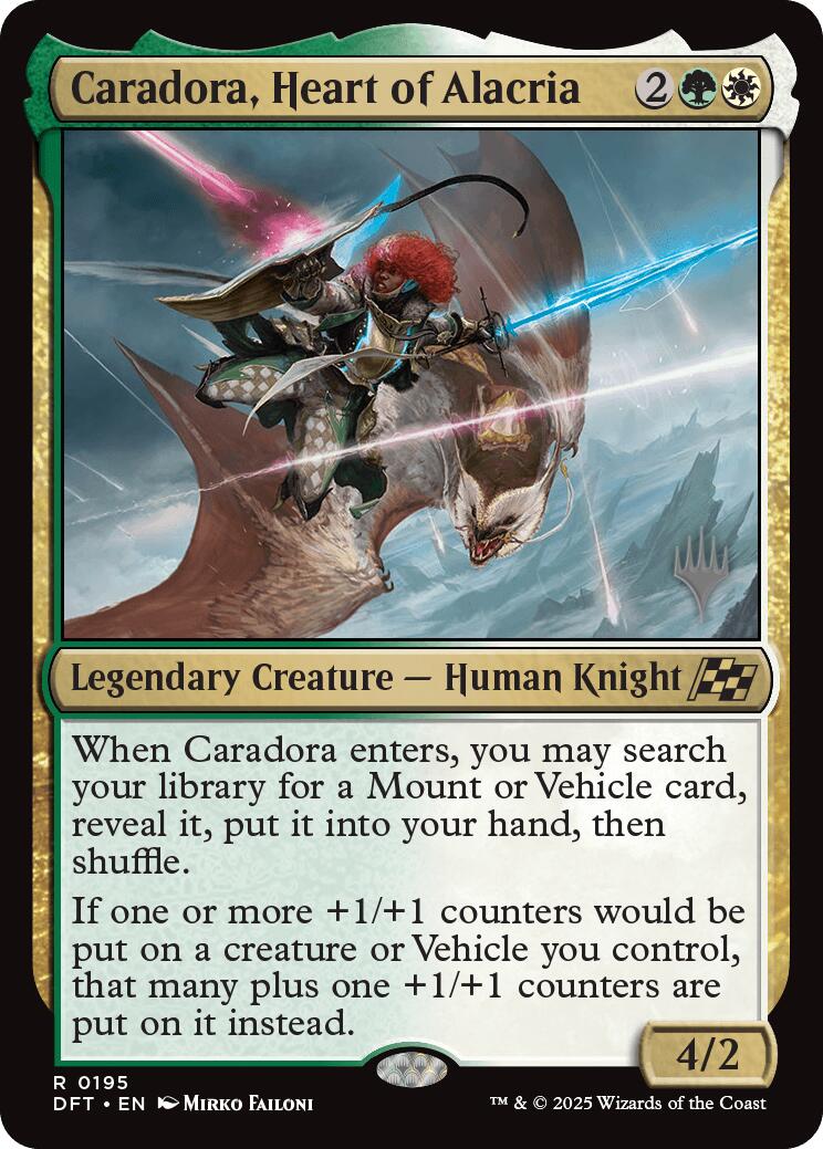 Caradora, Heart of Alacria (Promo Pack) [Aetherdrift Promos] | Cracking-Singles