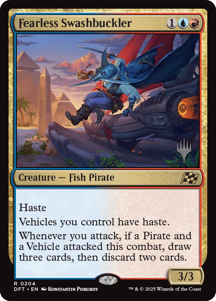 Fearless Swashbuckler (Promo Pack) [Aetherdrift Promos] | Cracking-Singles