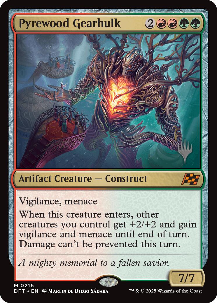 Pyrewood Gearhulk (Promo Pack) [Aetherdrift Promos] | Cracking-Singles
