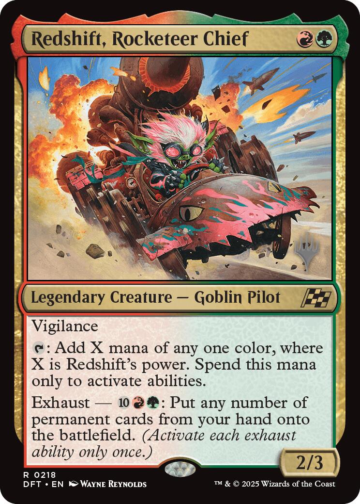Redshift, Rocketeer Chief (Promo Pack) [Aetherdrift Promos] | Cracking-Singles