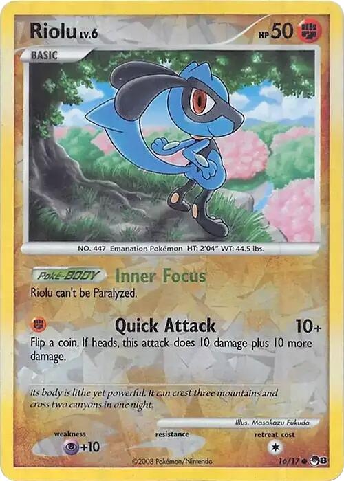 Riolu (016/017) (Cracked Ice Holo) [Miscellaneous Cards] | Cracking-Singles