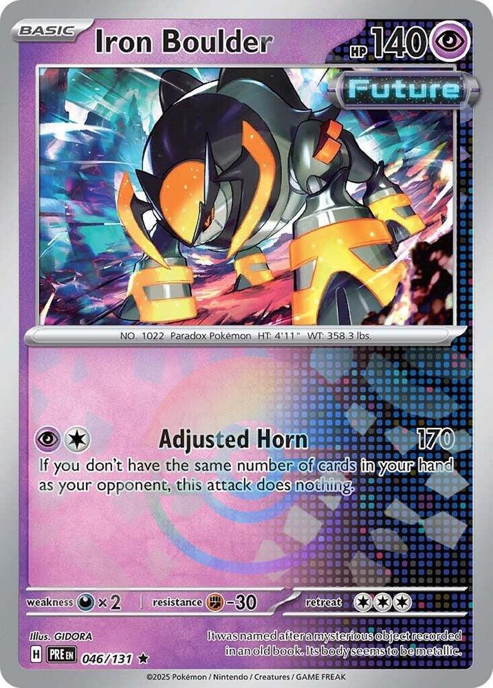 Iron Boulder (046/131) (Poke Ball Pattern) [Scarlet & Violet: Prismatic Evolutions] | Cracking-Singles