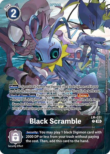 Black Scramble [LM-031] (Alternate Art) [Starter Deck: Protector of Light] | Cracking-Singles