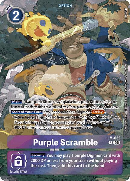 Purple Scramble [LM-032] (Alternate Art) [Starter Deck: Protector of Light] | Cracking-Singles