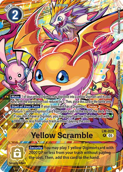 Yellow Scramble [LM-029] (Alternate Art) [Starter Deck: Hero of Hope] | Cracking-Singles