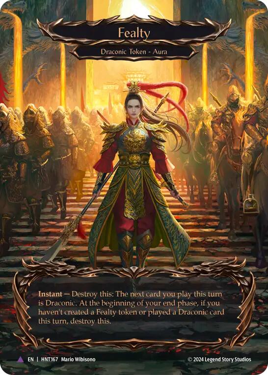 Fealty (Cold Foil) [HNT167] (The Hunted)  Cold Foil | Cracking-Singles