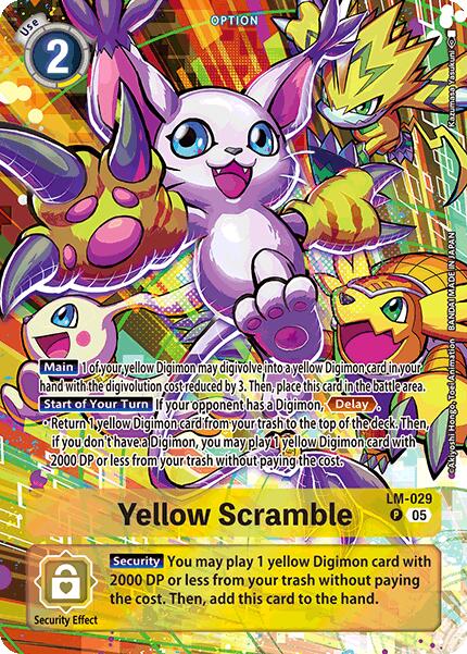 Yellow Scramble [LM-029] (Alternate Art) [Starter Deck: Protector of Light] | Cracking-Singles