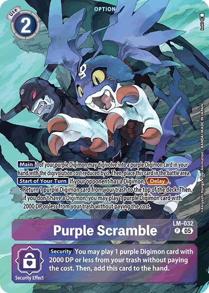 Purple Scramble [LM-032] (Alternate Art) [Starter Deck: Hero of Hope] | Cracking-Singles